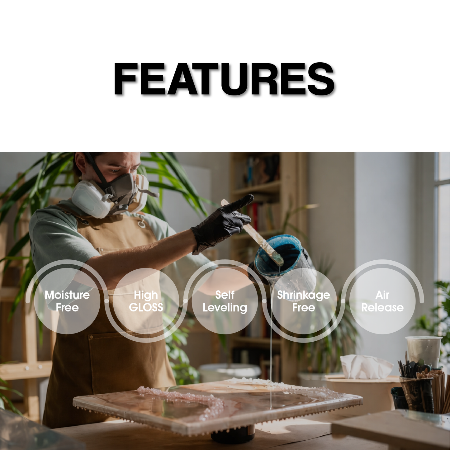 3D Epoxy Resin - Medium Viscosity ( 2:1 )